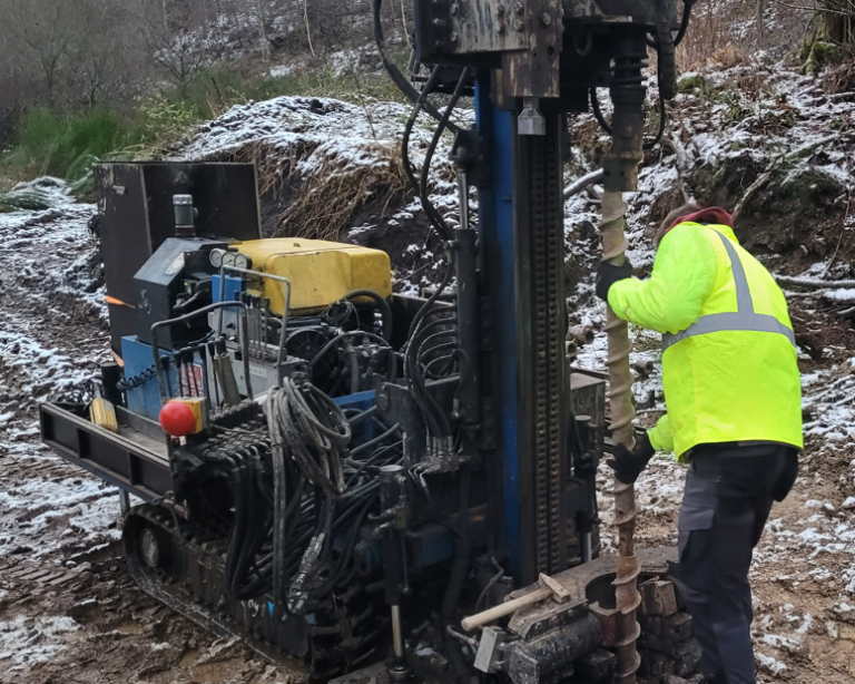 Foreuse mesures d'infiltration