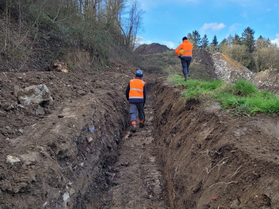 Tranchée câbles